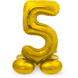 5 Foliecijfer staand, goud, 72 cm 5 Foliecijfer staand, goud, 72 cm