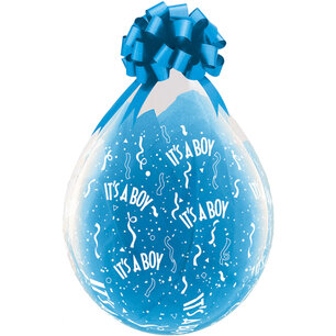 It's a Boy stuffer ballon, transparant, 45 cm It's a Boy stuffer ballon, transparant, 45 cm