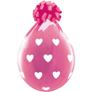 Hartjes stuffer ballon, transparant, 45 cm Hartjes stuffer ballon, transparant, 45 cm