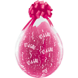 It's a Girl stuffer ballon, transparant, 45 cm It's a Girl stuffer ballon, transparant, 45 cm