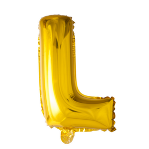 L Folieballon letter, goud, 41 cm L Folieballon letter, goud, 41 cm