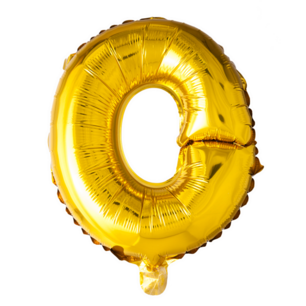 O Folieballon letter, goud, 41 cm O Folieballon letter, goud, 41 cm