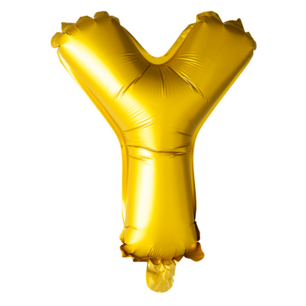 Y Folieballon letter, goud, 41 cm Y Folieballon letter, goud, 41 cm