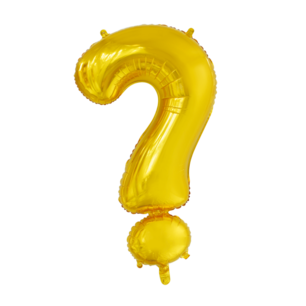 ? (vraagteken) Folieballon leesteken, goud, 41 cm ? (vraagteken) Folieballon leesteken, goud, 41 cm