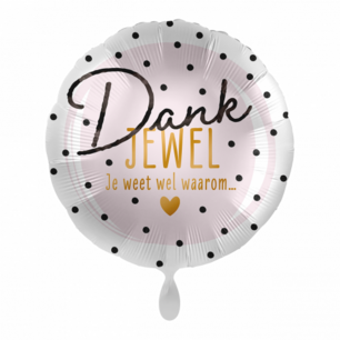 Dankjewel Folieballon, 43 cm Dankjewel Folieballon, 43 cm