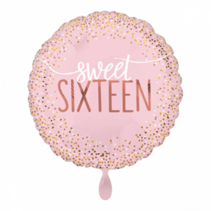 Sweet Sixteen Folieballon, 43cm Sweet Sixteen Folieballon, 43cm