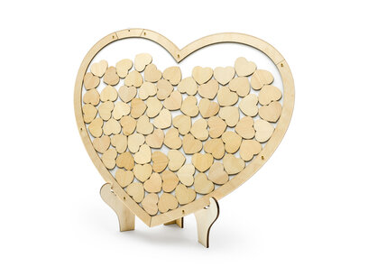 Gastenboek Houten frame Hart Gastenboek Houten frame Hart