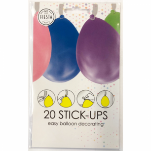 Ballon stick ups / kleefstrips, 20 stuks Ballon stick ups / kleefstrips, 20 stuks