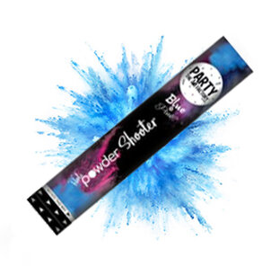 Powder shooter Gender Reveal, blauw, 30cm Powder shooter Gender Reveal, blauw, 30cm
