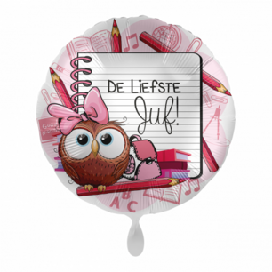 Voor Juf Folieballon, 43 cm Voor Juf Folieballon, 43 cm