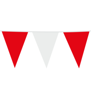 Rood-Wit Vlaggenlijn XL, 10 meter Rood-Wit Vlaggenlijn XL, 10 meter