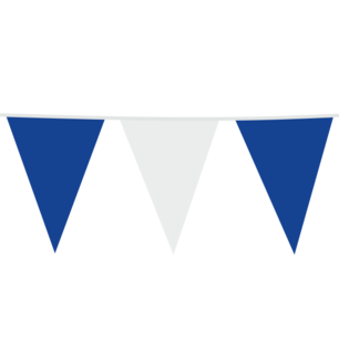 Blauw-Wit Vlaggenlijn XL, 10 meter Blauw-Wit Vlaggenlijn XL, 10 meter