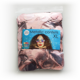 Rose Gold metallic confetti XL, 250 gram Rose Gold metallic confetti XL, 250 gram