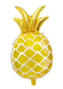 Pineapple (ananas) goud Folieballon, 63 cm Pineapple (ananas) goud Folieballon, 63 cm