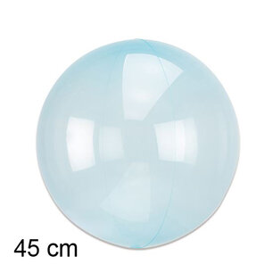 Blauw bubble clearz ballon, 45 cm Blauw bubble clearz ballon, 45 cm
