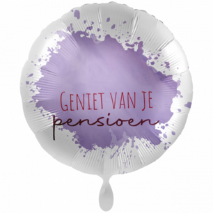 Geniet van je pensioen Folieballon met naam, 43 cm Geniet van je pensioen Folieballon met naam, 43 cm