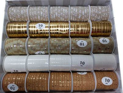 Sierlint Kerst luxe, assorti, 10 meter Sierlint Kerst luxe, assorti, 10 meter