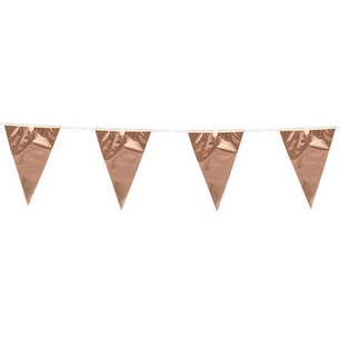 Rose gold metallic Vlaggenlijn, 10 meter Rose gold metallic Vlaggenlijn, 10 meter