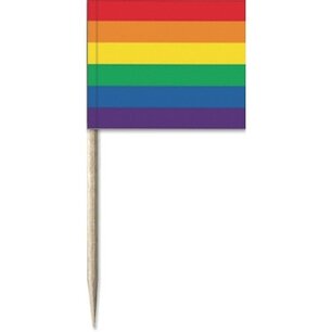 Rainbow Cocktail Prikkers, 50 stuks Rainbow Cocktail Prikkers, 50 stuks
