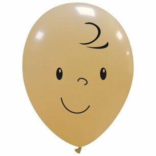 Huidskleur Babygezicht jongen Ballon, 30cm Huidskleur Babygezicht jongen Ballon, 30cm