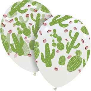 Cactus ballonnen mix, 6 stuks, 30cm Cactus ballonnen mix, 6 stuks, 30cm