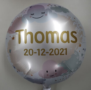Vinyl tekst op folieballon (17 / 18 inch) Vinyl tekst op folieballon (17 / 18 inch)