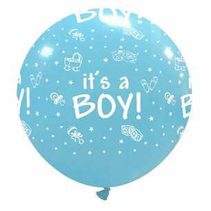 It's a Boy XL Ballon, lichtblauw, 80cm It's a Boy XL Ballon, lichtblauw, 80cm
