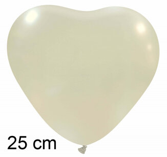 Parelmoer metallic Hart Ballon (25cm) Parelmoer metallic Hart Ballon (25cm)
