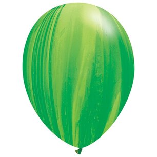 Groen rainbow Superagate (marmer) Ballon (28cm) Groen rainbow Superagate (marmer) Ballon (28cm)