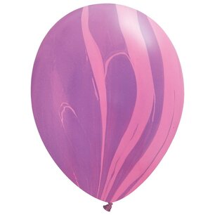 Roze-Paars Superagate (marmer) Ballon (28cm) Roze-Paars Superagate (marmer) Ballon (28cm)