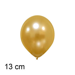 Rich Gold Metallic Premium kleine Ballon (13cm) - goud Rich Gold Metallic Premium kleine Ballon (13cm) - goud