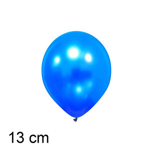 Vivid blue Metallic Premium kleine Ballon (13cm) - blauw Vivid blue Metallic Premium kleine Ballon (13cm) - blauw