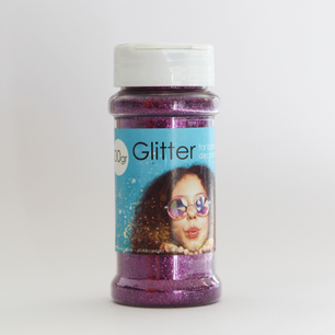 Paars glitter, 100 gram Paars glitter, 100 gram