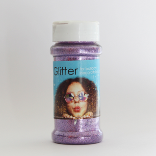 Lila glitter, 100 gram Lila glitter, 100 gram