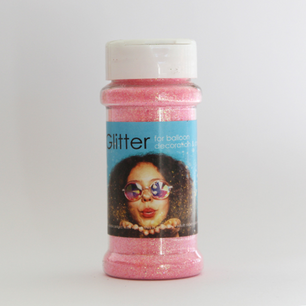 Roze: lichtroze glitter, 100 gram Roze: lichtroze glitter, 100 gram