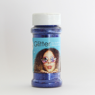 Blauw glitter, 100 gram Blauw glitter, 100 gram