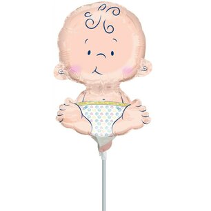 Baby minishape Folieballon, 10 inch (25 cm), zonder zelfsluitend ventiel Baby minishape Folieballon, 10 inch (25 cm), zonder zelfsluitend ventiel