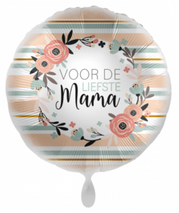 Voor de liefste Mama Folieballon, 43 cm Voor de liefste Mama Folieballon, 43 cm