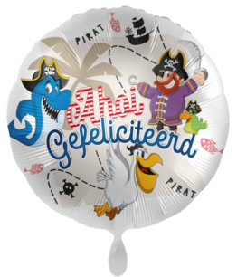 Ahoi Gefeliciteerd Folieballon, 43 cm Ahoi Gefeliciteerd Folieballon, 43 cm