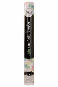 Bio confetti kanon / shooter multi color rijstpapier, 40cm Bio confetti kanon / shooter multi color rijstpapier, 40cm