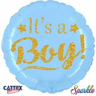 It's a Boy Sparkle folieballon, 45 cm It's a Boy Sparkle folieballon, 45 cm