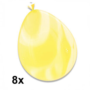 Geel-wit Marble (marmer) Ballonnen, 8 stuks (30cm) Geel-wit Marble (marmer) Ballonnen, 8 stuks (30cm)