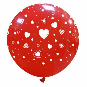 Rood hearts XL ballon, 80 cm Rood hearts XL ballon, 80 cm