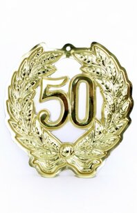 Huldekrans 50 goud, 24 cm Huldekrans 50 goud, 24 cm