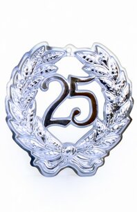 Huldekrans 25 zilver, 24 cm Huldekrans 25 zilver, 24 cm