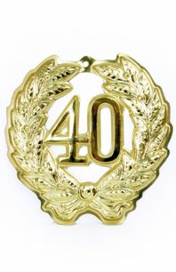 Huldekrans 40 goud, 24 cm Huldekrans 40 goud, 24 cm
