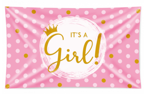 It's a Girl XXL gevelvlag, 150 x 90 cm It's a Girl XXL gevelvlag, 150 x 90 cm