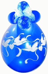 Duifjes stuffer ballon, transparant, 45 cm Duifjes stuffer ballon, transparant, 45 cm