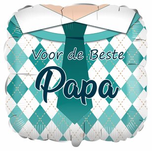 Voor de Beste Papa Folieballon, 45 cm Voor de Beste Papa Folieballon, 45 cm