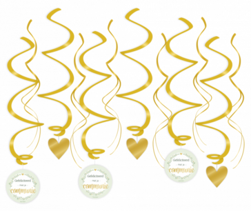 Gefeliciteerd met je Communie Hangdeco, 12-delig Gefeliciteerd met je Communie Hangdeco, 12-delig